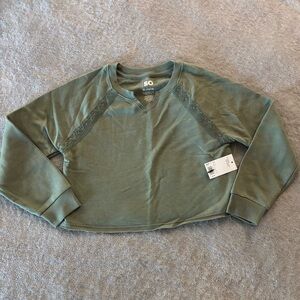 NWT! Girls Cropped Sweater